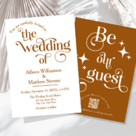 モダン「エレガントBe our Guest」結婚式招待状 招待状