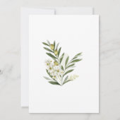 モダン オリーブグリーン セーブ・ザ・デート 招待状 (裏面)