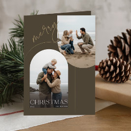 モダン オリーブ3 ビーチ フォト クリスマス 折りたたみ