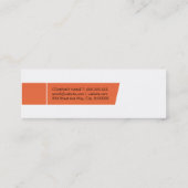 モダン | （オレンジ） スキニー名刺 (裏面)