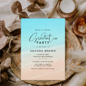 モダン オーシャンビーチ 卒業クラス 2026 招待状