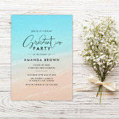 モダン オーシャンビーチ 卒業クラス 2026 招待状