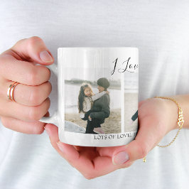 モダン オーダーメイド I Love You Mom | 3 写真 コーヒーマグカップ