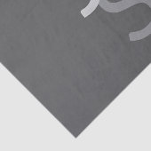 モダン オーバーラップ モノグラムイニシャル | グレー 薄葉紙 (詳細)