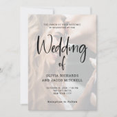 モダン|カスタム結婚写真 招待状 (正面)