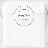 モダン カスタム キャンドル ラベル (バッグ)