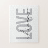 モダン,カッコいいシンプル,デザインミニマルラブシカゴ ジグソーパズル (縦)