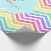 モダン,,カッコいいトレンディーカラフル ラッピングペーパー (角)