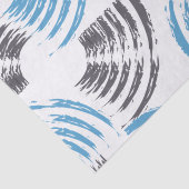 モダン,,カッコいいトレンディー青抽象芸術ブラシストローク 薄葉紙 (詳細)