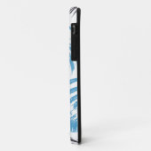 モダン,,カッコいいトレンディー青抽象芸術ブラシストローク Case-Mate iPhoneケース (裏面/左)