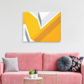 モダン,カッコいいトレンディー，都市，幾何学的シンプル芸術 キャンバスプリント (インサイチュ (リビング))