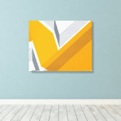 モダン,カッコいいトレンディー，都市，幾何学的シンプル芸術 キャンバスプリント (インサイチュ (ウッドフロア))