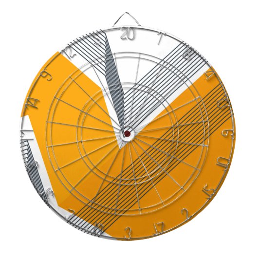 モダン,カッコいいトレンディー，都市，幾何学的シンプル芸術 ダーツボード (正面)