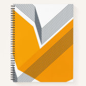 モダン,カッコいいトレンディー，都市，幾何学的シンプル芸術 ノートブック (正面)