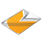 モダン,カッコいいトレンディー，都市，幾何学的シンプル芸術 ノートブック (左側)