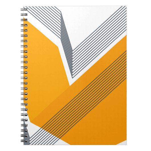 モダン,カッコいいトレンディー，都市，幾何学的シンプル芸術 ノートブック (正面)