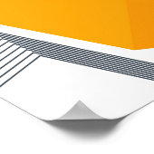 モダン,カッコいいトレンディー,都市,幾何学的シンプル芸術 ポスター (角)