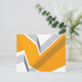 モダン,カッコいいトレンディー，都市，幾何学的シンプル芸術 ポストカード (スタンド正面)