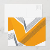 モダン,カッコいいトレンディー，都市，幾何学的シンプル芸術 ポストカード (正面/裏面)