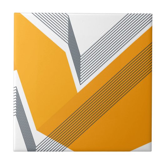 モダン、カッコいい、トレンディー、都市、シンプルで幾何学的な芸術 タイル (正面)