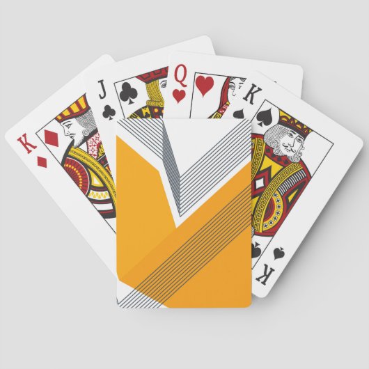 モダン、カッコいい、トレンディー、都市、シンプルで幾何学的な芸術 トランプ (裏面)