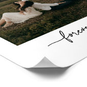 モダン カップル 'Forever Yours' オーダーメイド フォト ポスター (角)