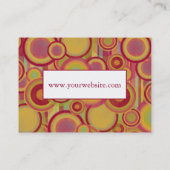 モダン、カラフルのモノグラムは形を抽出します 名刺 (裏面)