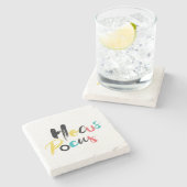 モダン,カラフル,おもしろい,カッコいいトレンディー・ホカス ストーンコースター (横)