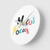 モダン,カラフル,おもしろい,カッコいいトレンディー・ホカス ラウンド壁時計 (傾斜)