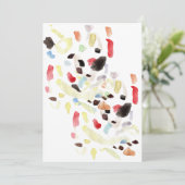 モダン カラフル アブストラクト フラット インビテーション (スタンド正面)