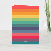 モダン カラフル アーチ フォト シーズンカード (裏面)