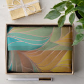 モダン,カラフル,アールヌーボー，アートデコ，パターン，abstr 薄葉紙 (ギフト)