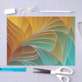 モダン,カラフル,アールヌーボー，アートデコ，パターン，abstr 薄葉紙 (クラフト)