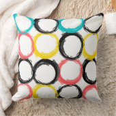 モダン、カラフル、カッコいい、ユニークで、粋な円 クッション (ブランケット)