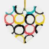 モダン,カラフル,カッコいい,ユニーク,トレンディー セラミックオーナメント (正面)