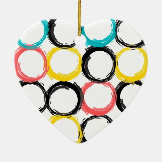 モダン,カラフル,カッコいい,ユニーク,トレンディー セラミックオーナメント (裏面)