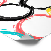 モダン,カラフル,カッコいい,ユニーク,トレンディー ポスター (角)