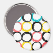 モダン,カラフル,カッコいい,ユニーク,トレンディー マグネット (正面/裏面)
