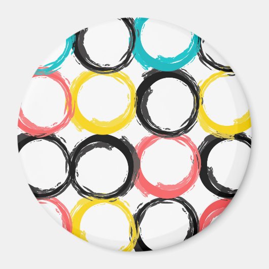 モダン,カラフル,カッコいい,ユニーク,トレンディー マグネット (正面)