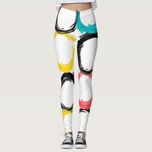 モダン,カラフル,カッコいい,ユニーク,トレンディー レギンス (正面)