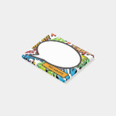 モダン カラフル コミック ブック ポップ アート スピーチ バブル ポストイット (アングル)