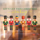 モダン カラフル コーポレート ナッツクラッカー クリスマス ウィンドウサイン (シート2)