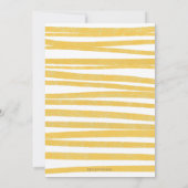 モダン カラフル サンシャイン レイ ニュートラル ベビーシャワー 招待状 (裏面)