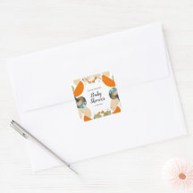 モダン カラフル ジオメトリック キノコ ベイビー シャワー