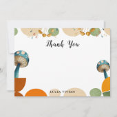 モダン カラフル ジオメトリック キノコ 感謝カード (正面)