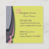 モダン カラフル スクエア名刺 (裏面)