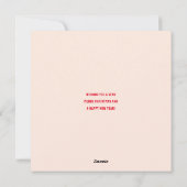 モダン カラフル チェック柄 スクエア フォト シーズンカード (裏面)