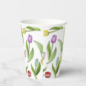 モダン カラフル チューリップ 紙コップ (右)