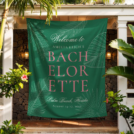 モダン カラフル トロピカル パームリーフ ブライズメイド タペストリー