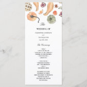 モダン カラフル パンプキン オータム メニュー (正面)